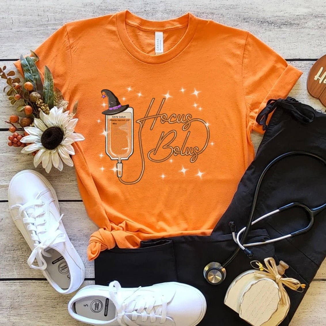 hocusbolusorangecopy Hocus Bolus T-Shirt - Image 7