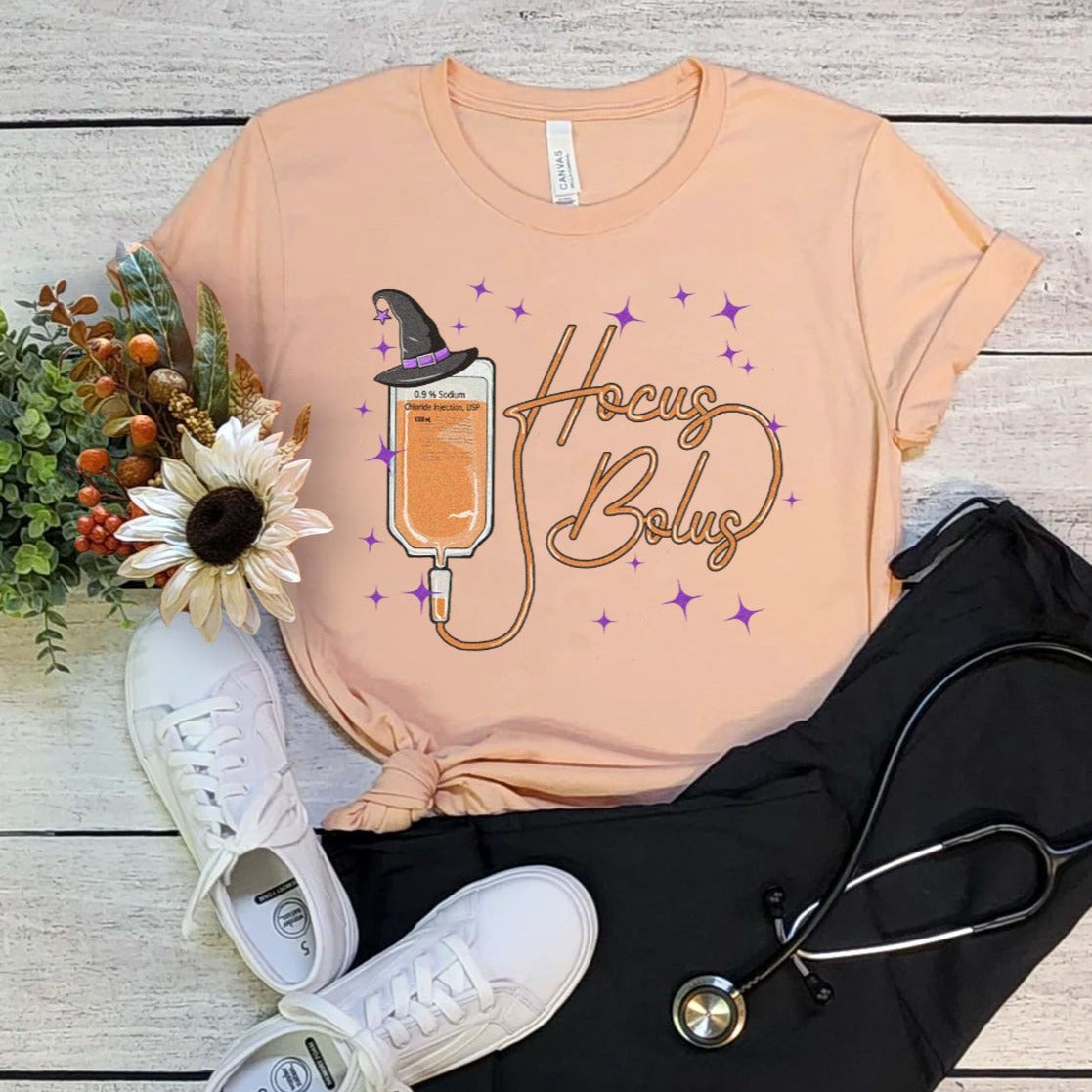 hocusboluspeachcopy Hocus Bolus T-Shirt - Image 8