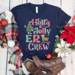Holly Jolly ER Crew T-Shirt - Image 4