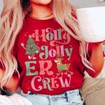 Holly Jolly ER Crew T-Shirt - Image 5