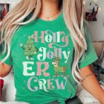 Holly Jolly ER Crew T-Shirt - Image 6