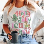 Holly Jolly ICU Crew T-Shirt - Image 3