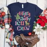 Holly Jolly ICU Crew T-Shirt - Image 5