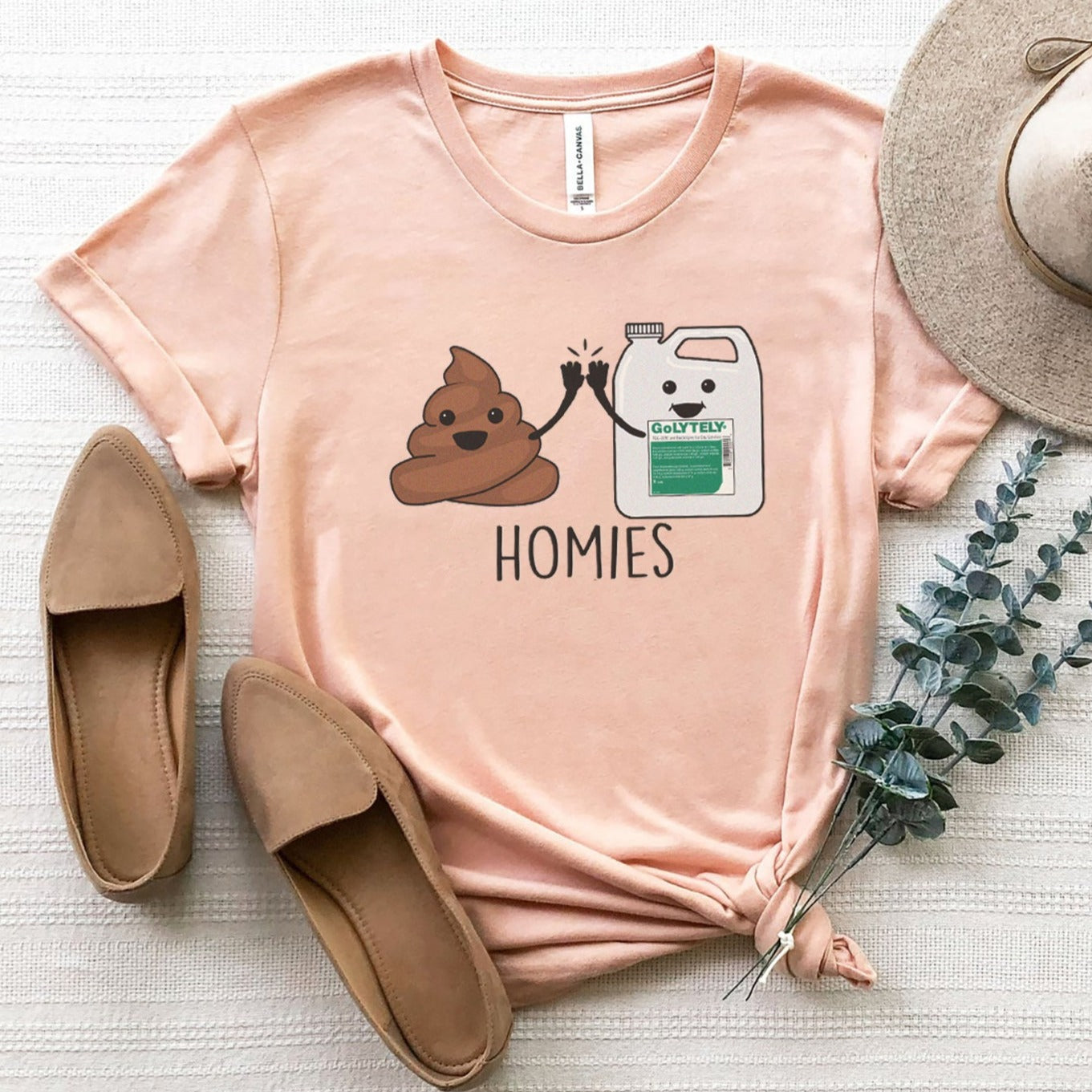homiesgolytelypeach Golytely Homies T-Shirt - Image 5