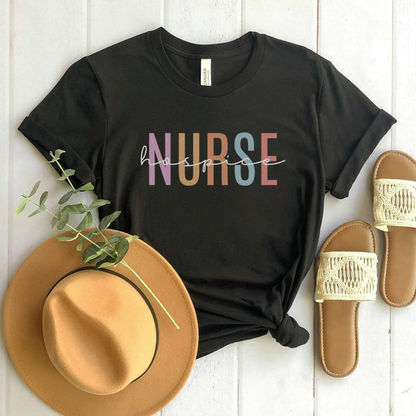 hospicenurseblack Hospice Nurse T-Shirt - Image 2