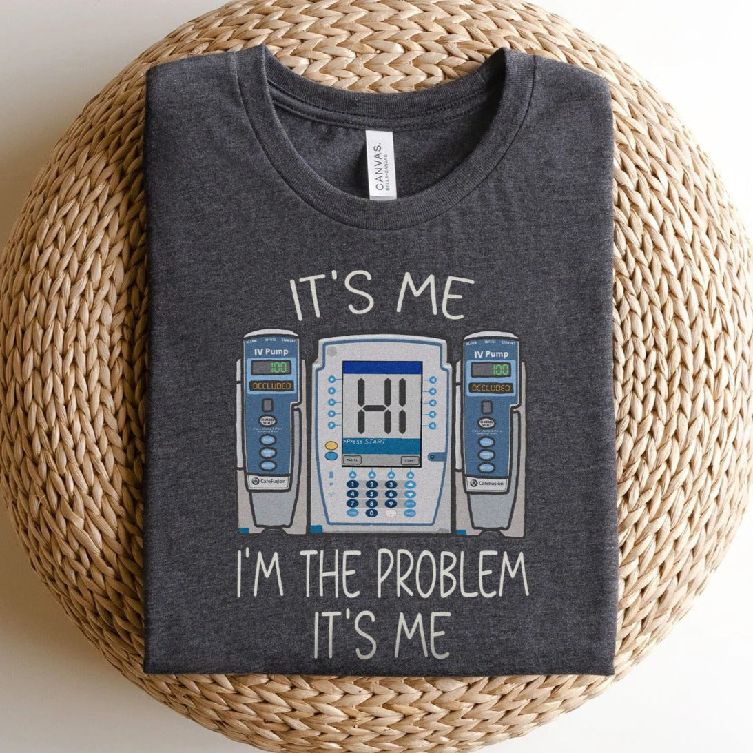 i_mtheproblemivpumpdarkgray I'm the Problem IV Pump T-Shirt - Image 3