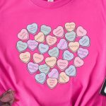 ICU Nurse Conversation Hearts T-Shirt - Image 2