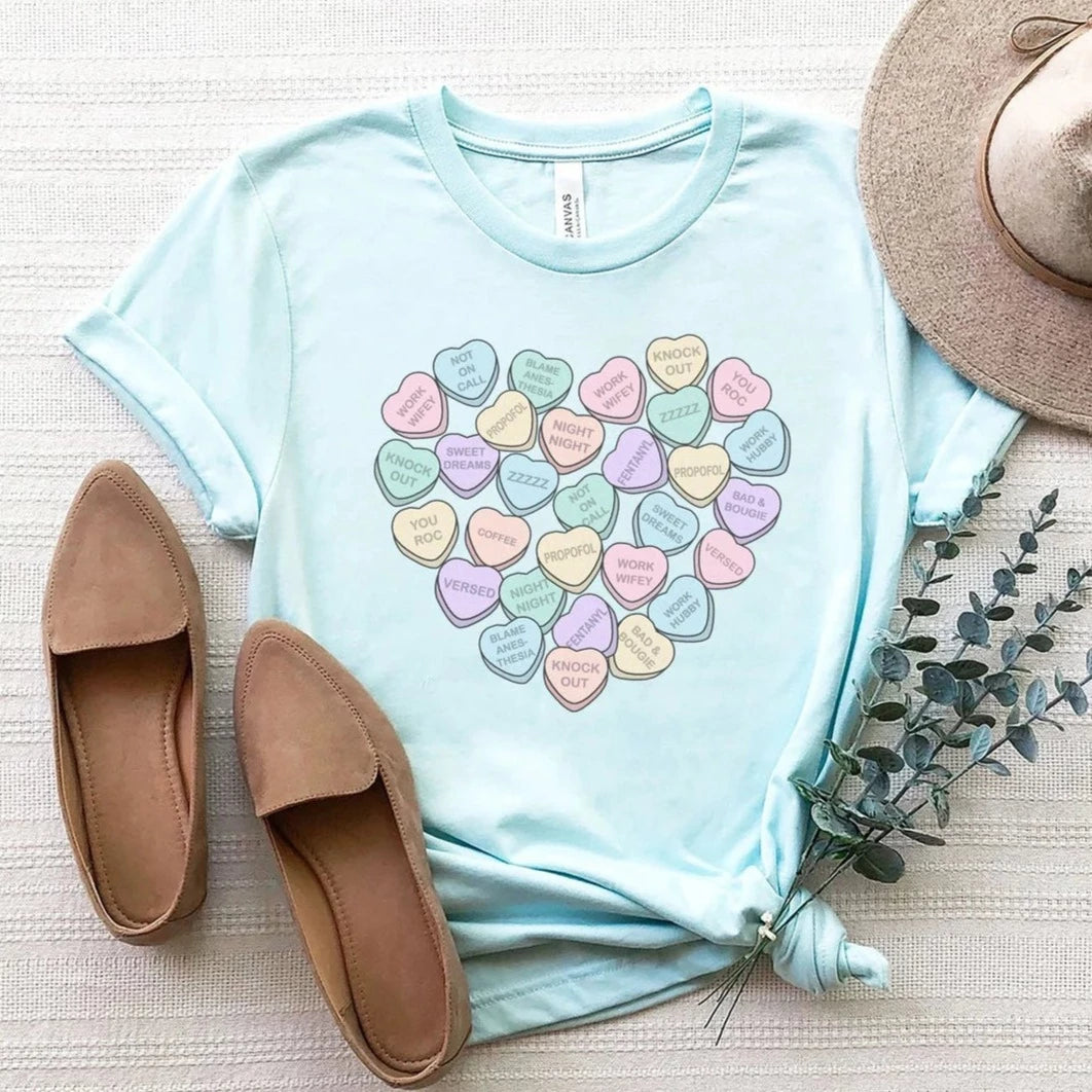 il_1588xN.3674691163_7w8l CRNA Conversation Hearts T-Shirt - Image 8