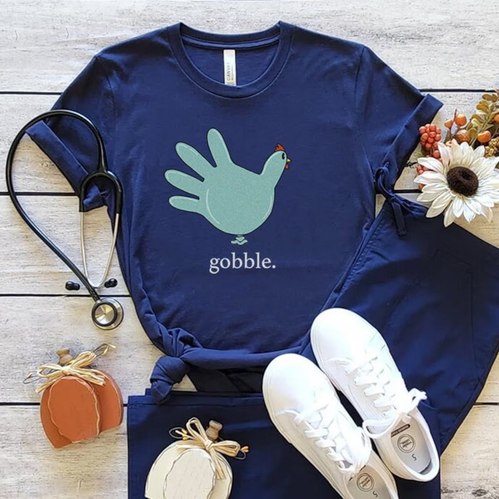 il_1588xN.4220602321_qt8e_copy Gobble Turkey Glove T-Shirt - Image 8