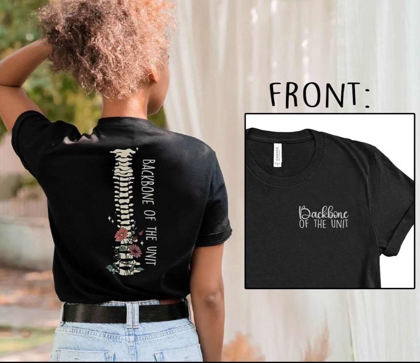 il_1588xN.4512816430_kvo1copy Backbone of the Unit T-Shirt (with Front Text) - Image 2