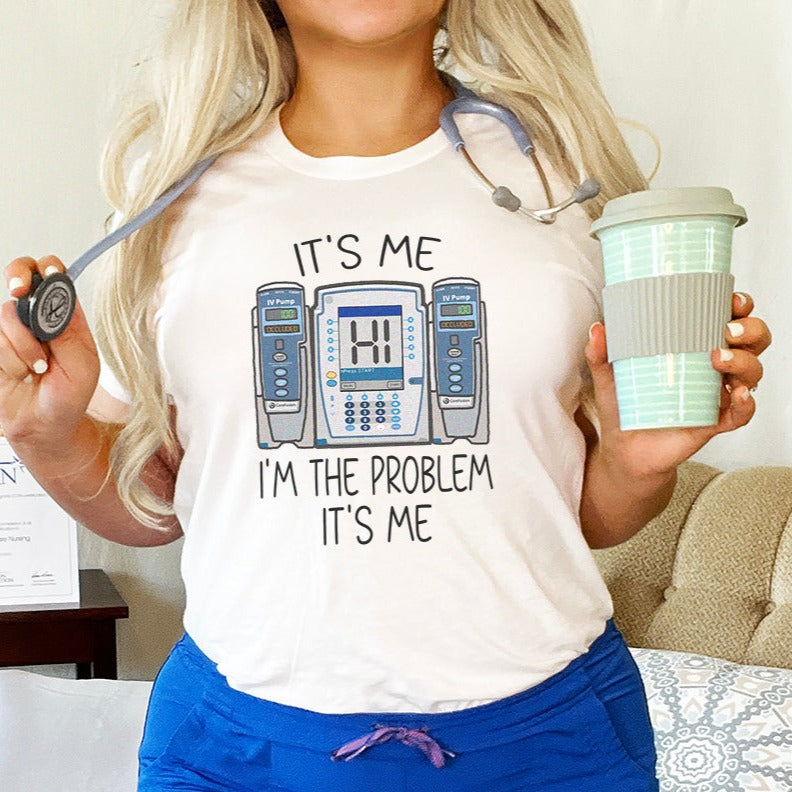imtheproblemivpumpwhite I'm the Problem IV Pump T-Shirt - Image 2