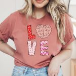 Love with Brain T-shirt - Image 5