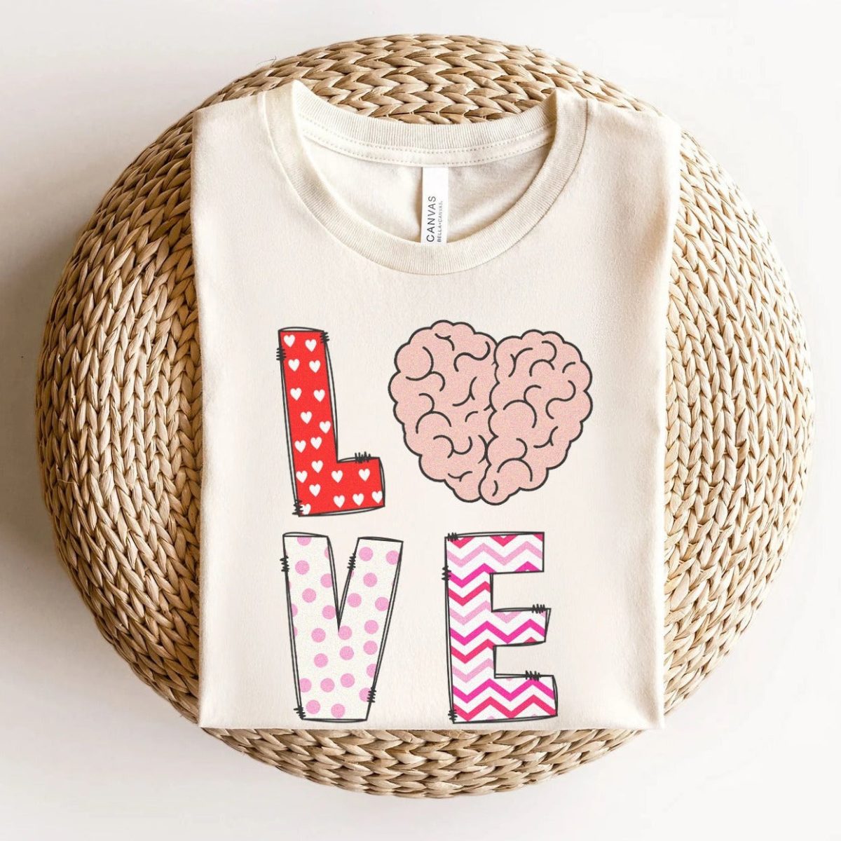 Love with Brain T-shirt - Image 6