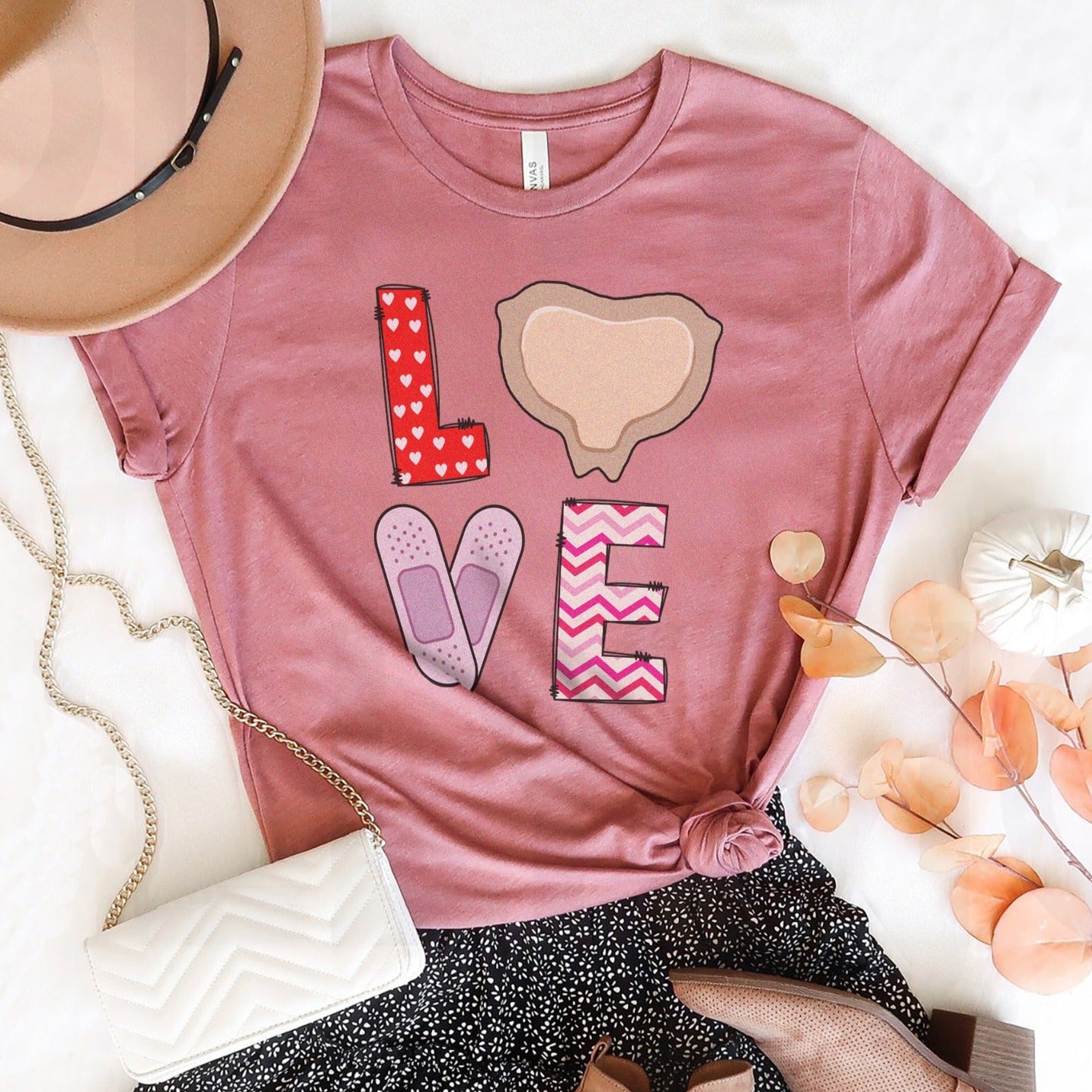 lovewoundcaremauve Love with Mepilex T-Shirt - Image 1