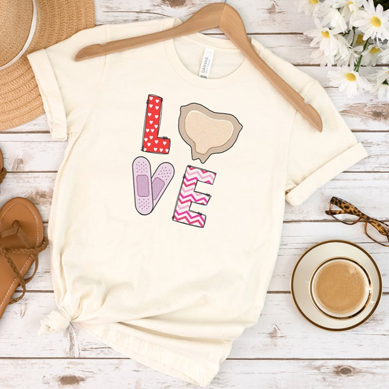 lovewoundcarenaturalsmall Love with Mepilex T-Shirt - Image 9