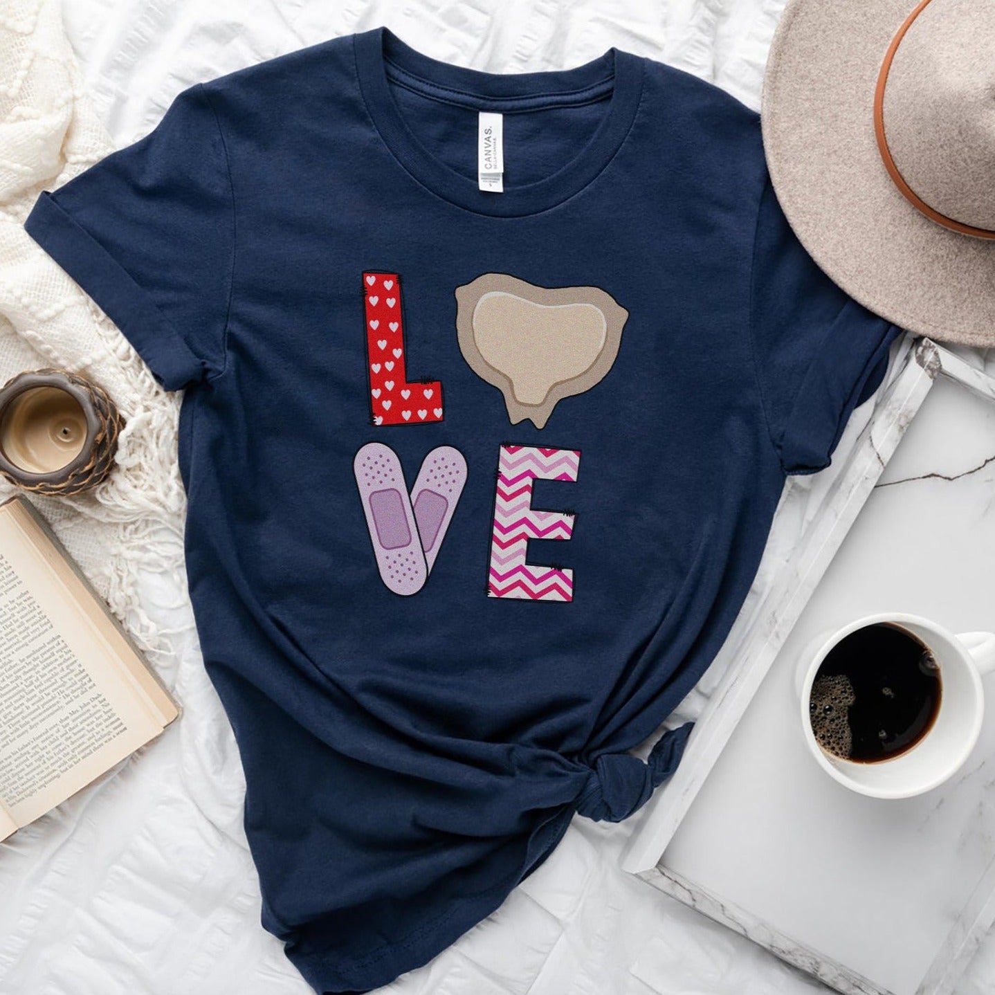 lovewoundcarenavy Love with Mepilex T-Shirt - Image 4