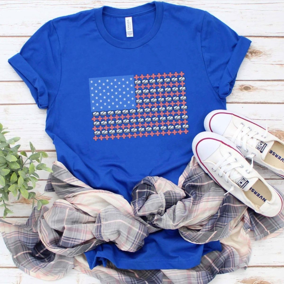 Medical USA Flag T-Shirt - Image 7