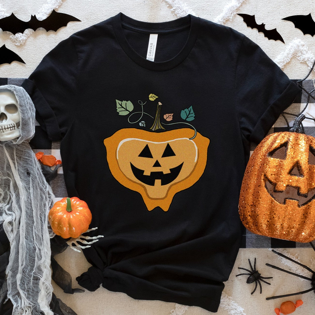 mepilexpumpkinblack Mepilex-O-Lantern T-Shirt - Image 3