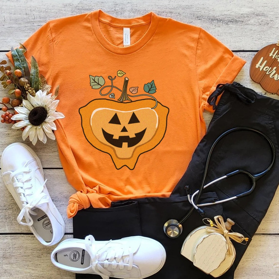 mepilexpumpkinorange Mepilex-O-Lantern T-Shirt - Image 6