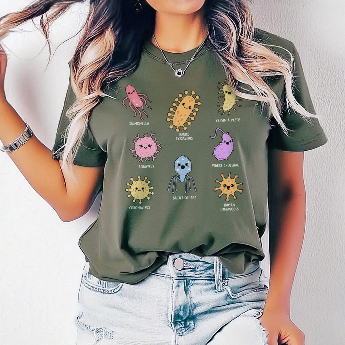 Cute Microbes T-Shirt - Image 2
