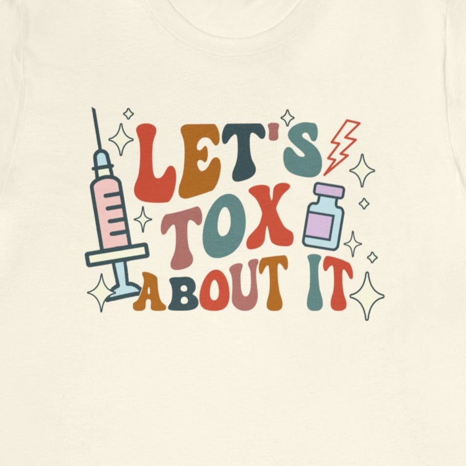 mockup_6_3a1aa23c-2651-4350-b435-52018bf48f21 Retro Let's Tox About It T-Shirt - Image 5