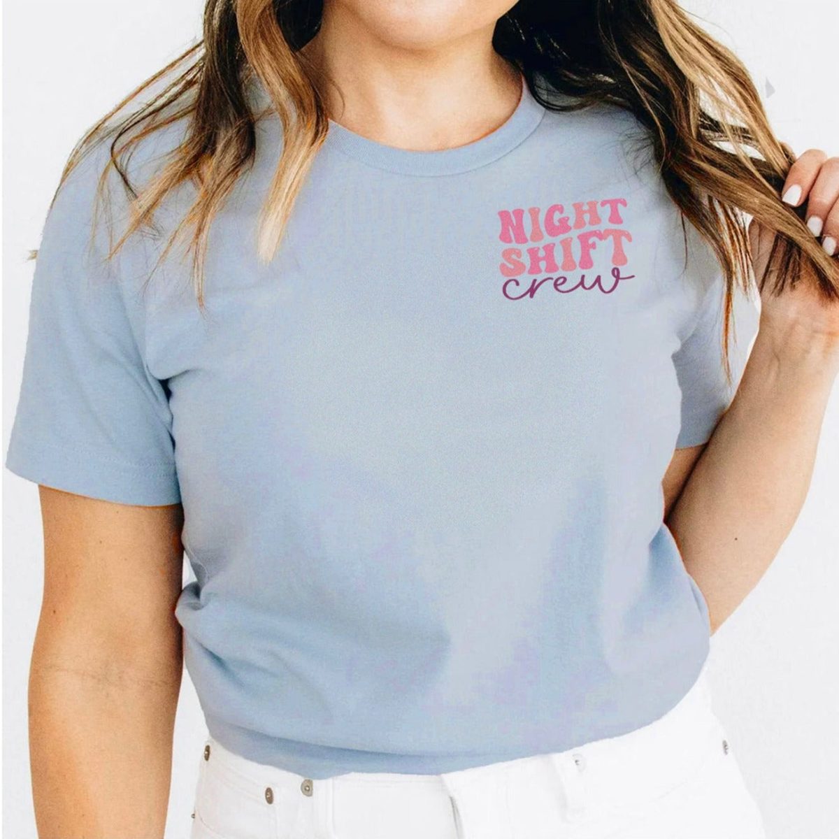 In My Night Shift Era (Design on Back) T-Shirt - Image 11