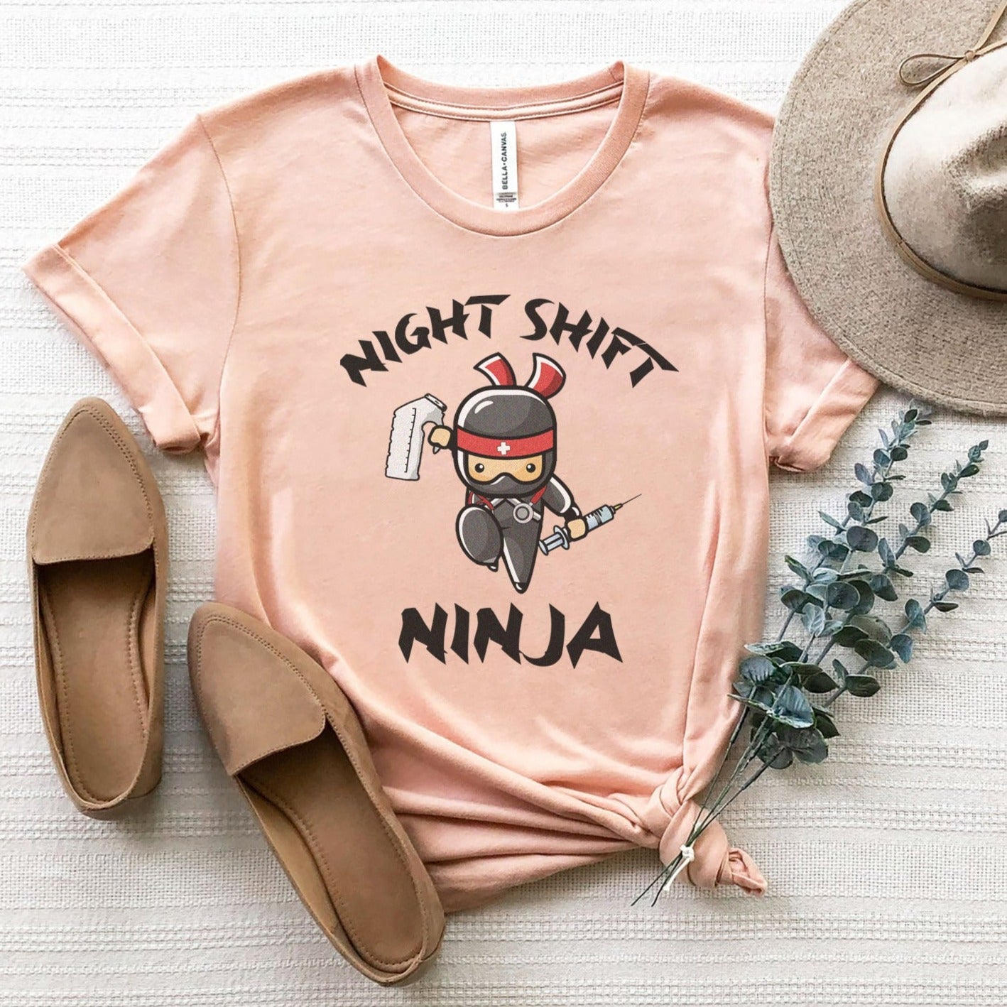 nightshiftninjapeach Night Shift Ninja T-Shirt - Image 6
