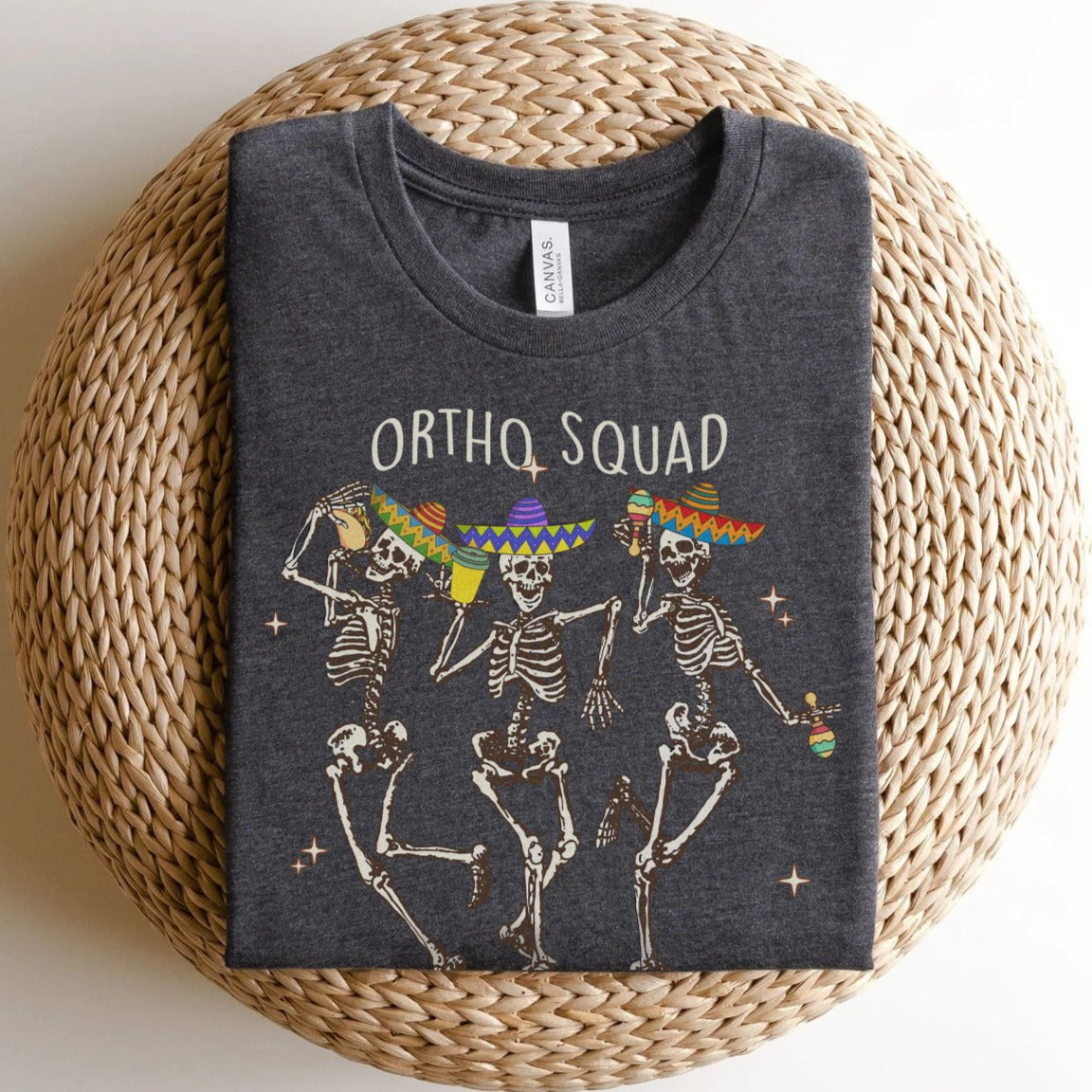 orthosquadcincodemayodarkgrray Ortho Squad Cinco de Mayo T-shirt - Image 1