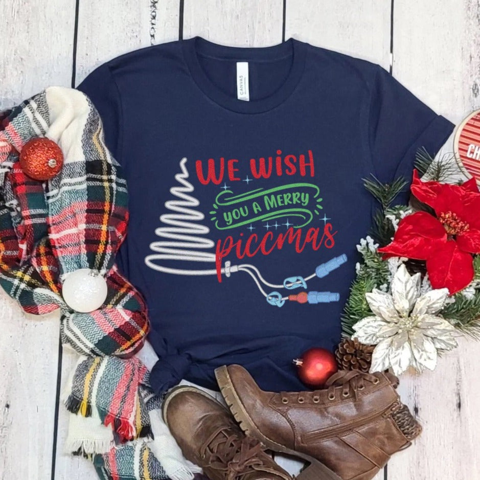 piccmasnavy Merry PICCmas T-Shirt - Image 4