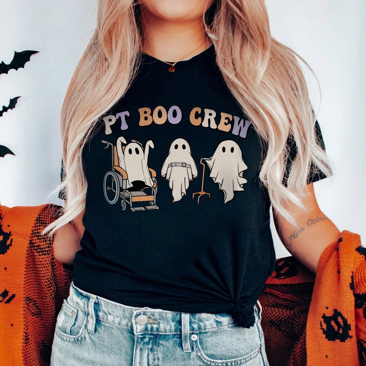 pt_boo_crew_black PT Boo Crew T-Shirt - Image 1