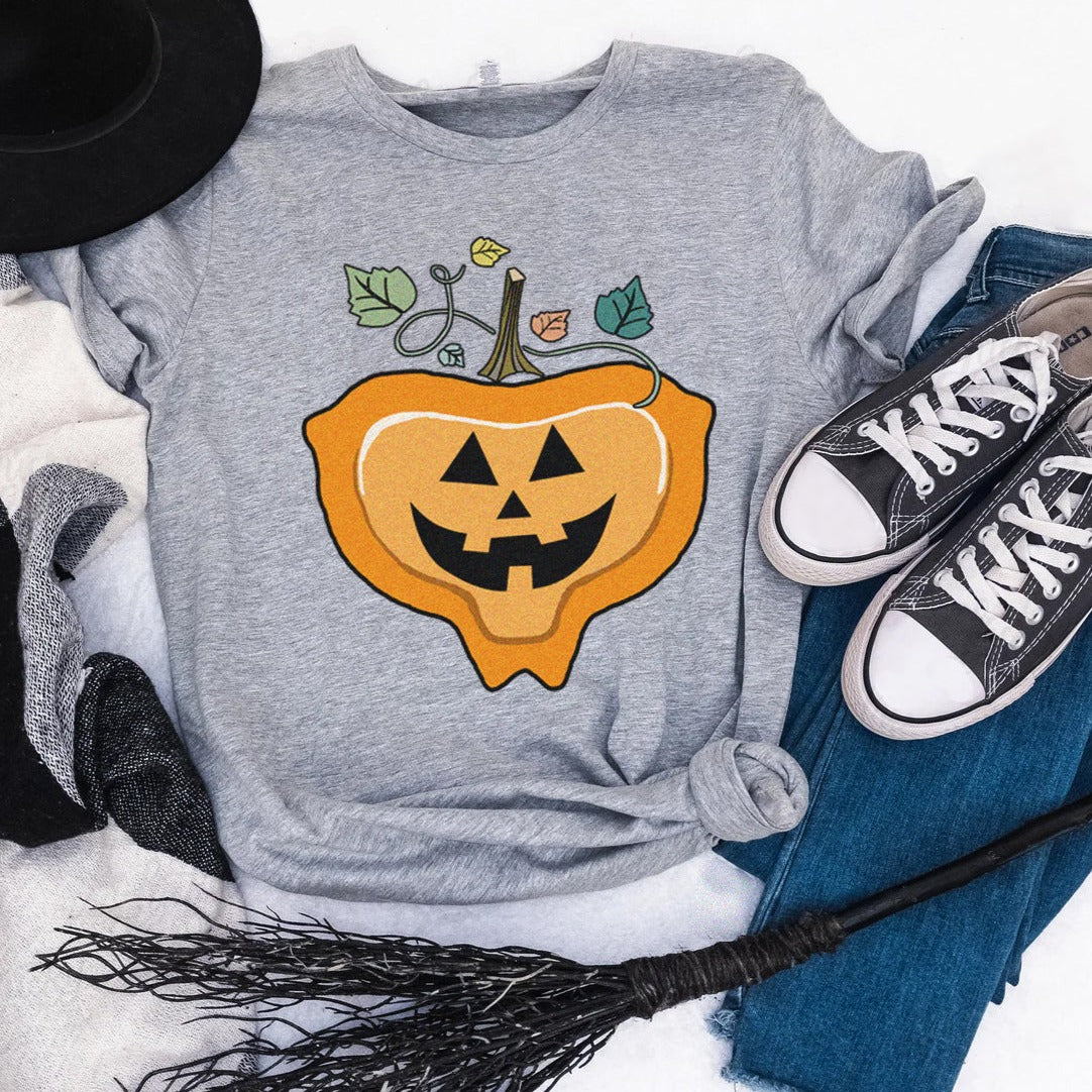 pumpkinmepilexgray Mepilex-O-Lantern T-Shirt - Image 7