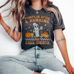 Pumpkin Spice & Running for Call Lights T-Shirt - Image 2
