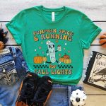 Pumpkin Spice & Running for Call Lights T-Shirt - Image 7