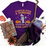 Pumpkin Spice & Running for Call Lights T-Shirt - Image 10