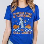 Pumpkin Spice & Running for Call Lights T-Shirt - Image 12