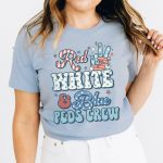 Red, White & Blue Peds Crew T-Shirt - Image 4