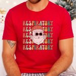 Retro Respiratory Therapist Christmas T-Shirt - Image 2