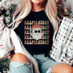 Retro Respiratory Therapist Christmas T-Shirt - Image 4