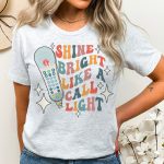 Retro Shine Bright Like a Call Light T-Shirt - Image 7