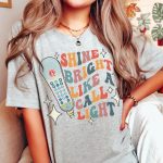 Retro Shine Bright Like a Call Light T-Shirt - Image 9