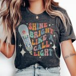 Retro Shine Bright Like a Call Light T-Shirt - Image 2