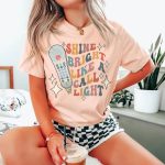Retro Shine Bright Like a Call Light T-Shirt - Image 5