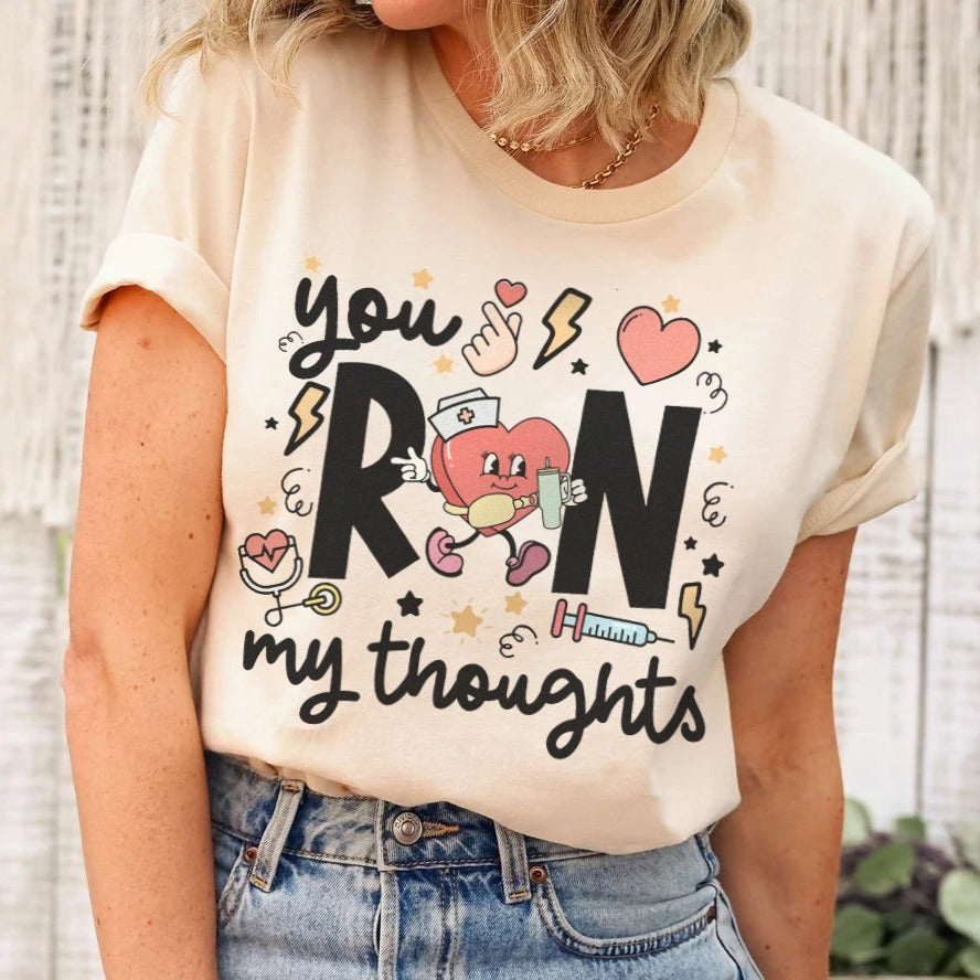 rnmythoughtsnatural You RN My Thoughts T-Shirt - Image 8