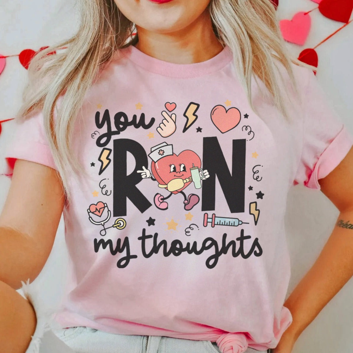rnmythoughtspink You RN My Thoughts T-Shirt - Image 2