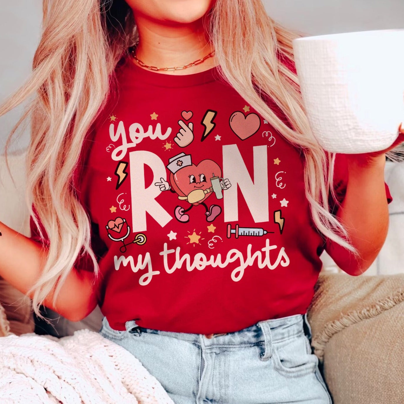 rnmythoughtsred You RN My Thoughts T-Shirt - Image 10