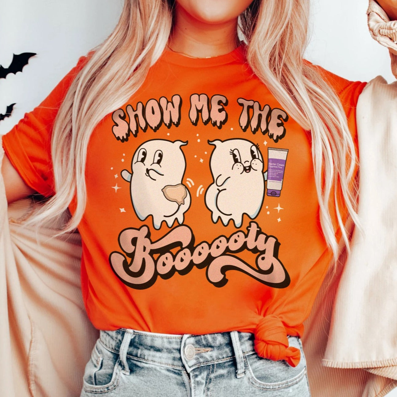 showmetheboootyorange Show Me the Boooty T-Shirt - Image 1