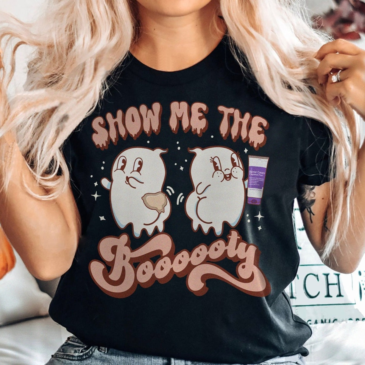 showthethebootyblack Show Me the Boooty T-Shirt - Image 2
