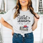 Silent Knight Christmas T-Shirt - Image 2
