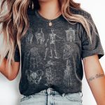 Vintage Skeletal Anatomy T-Shirt - Image 2