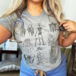 Vintage Skeletal Anatomy T-Shirt - Image 3